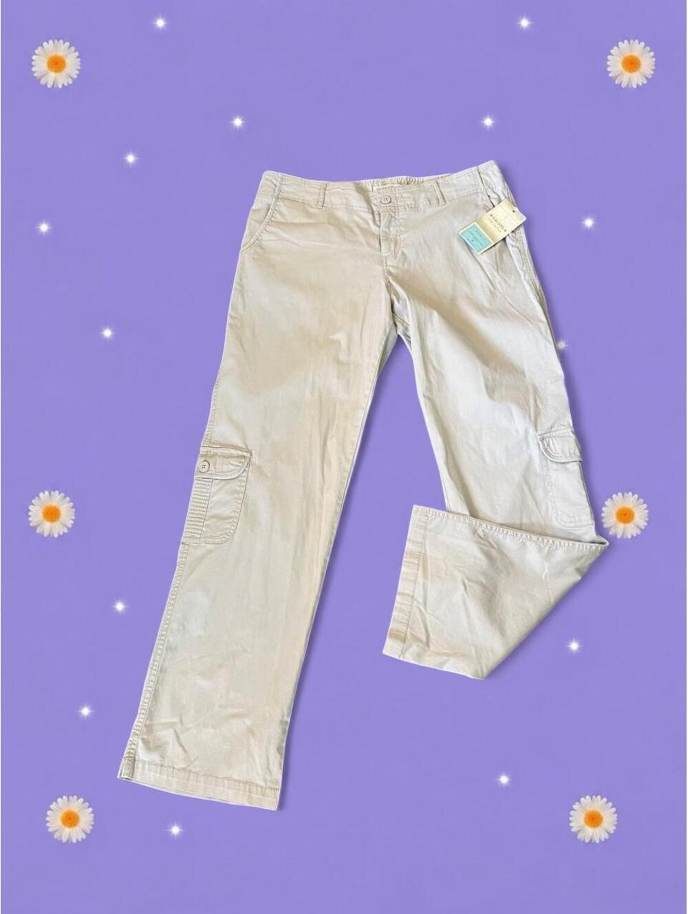 Vintage Y2K Sonoma Life + Style Low Rise Cargo Pants Size 14 - Picture 2 of 6